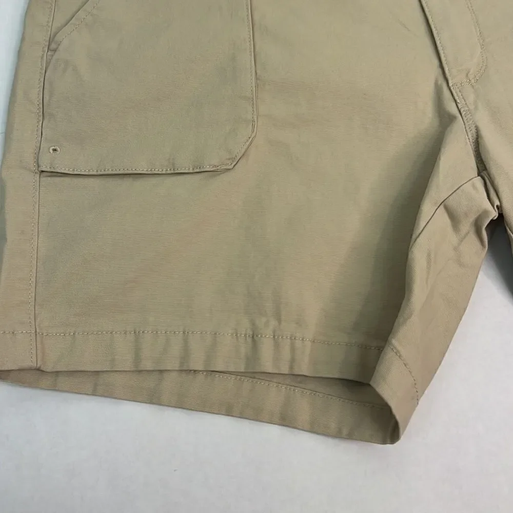 Saint John’s Bay tan elastic waist shorts size 42 NWT